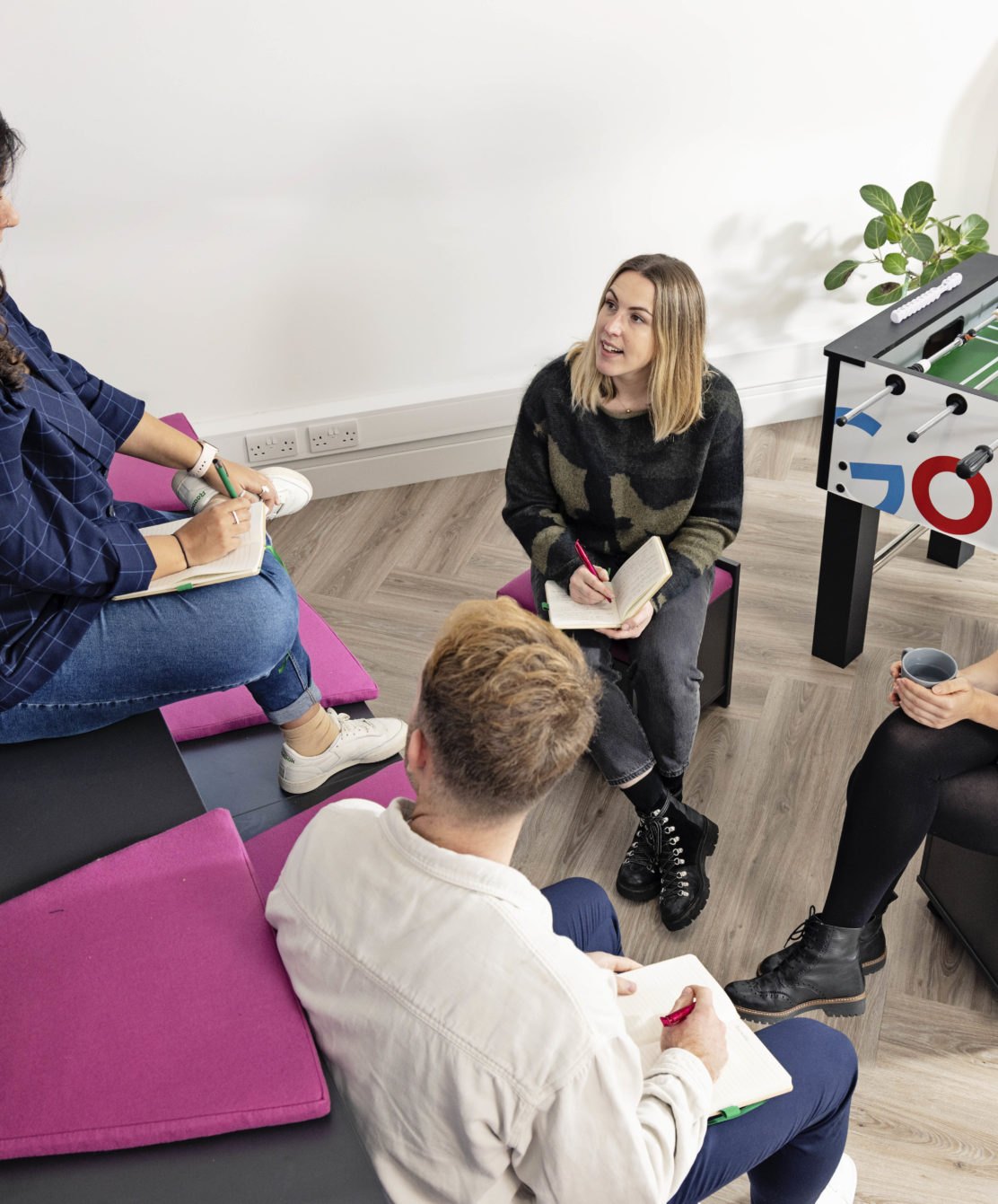 Fountain specialists in a planning workshop at the Norwich office